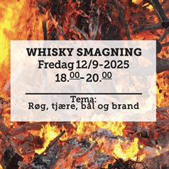 Whiskysmagning fredag d. 12 september 2025